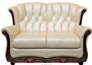 Двухместный кожаный диван-кровать Европа
