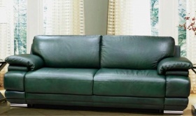 Трехместный  диван-кровать Валлетта (натуральная кожа)