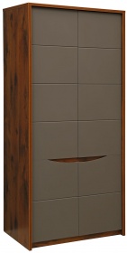 Шкаф для одежды «Монако» П528.08 дуб саттер + серый мокко