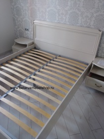 Кровать "Нинель" 1600*2000 без изножья белая эмаль