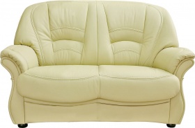 Двухместный кожаный диван-кровать Биарриц