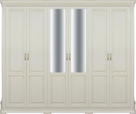 Шкаф шестидверный "Верди-Люкс" слоновая кость Шкаф шестидверный "Верди-Люкс" слоновая кость