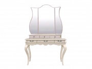 Туалетный столик "Оскар" белая эмаль с темной патиной Туалетный столик "Оскар" белая эмаль с темной патиной