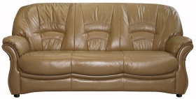 Трехместный  диван-кровать Биарриц (натуральная кожа)