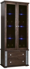 Шкаф с витриной "Тунис" П343.22Ш 