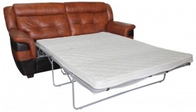 Трехместный  диван-кровать  Патриция (натуральная кожа)