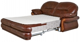 Трехместный  диван-кровать Орлеан с электромеханизмом (натуральная кожа)
