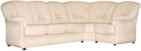 Угловой диван-кровать Омега (натуральная кожа)