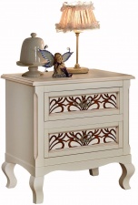 Тумба прикроватная с двумя ящиками "Видана-Люкс" светлый ром