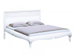 Кровать двуспальная "Соната" с декором