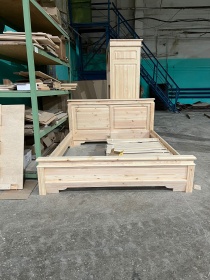 Кровать двуспальная "Викинг-01" 1,6 (1600*1950) браш