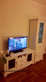 Тумба под телевизор "Венето ТВ2" слоновая кость