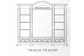 Шкаф для платья и белья "Босфор" ГМ-6219