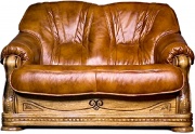 Двухместный кожаный диван Милан-1