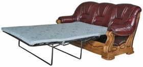 Двухместный кожаный диван-кровать Консул-21