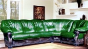 Угловой диван-кровать Милан-2 (натуральная кожа)