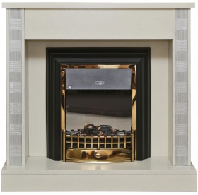 Портал для камина «Тунис» П6.343.0.05 (П343.05Ш) слоновая кость с серебром Портал для камина «Тунис» П6.343.0.05 (П343.05Ш) слоновая кость с серебром