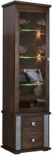 Шкаф с витриной "Тунис" П343.21Ш Шкаф с витриной "Тунис" П343.21Ш