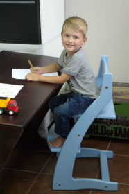 Детский стул "Вырастайка 2" голубой