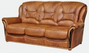 Трехместный  диван-кровать Леонардо-2 (натуральная кожа)