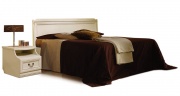 Кровать "Нинель" 1600*2000 без изножья белая эмаль
