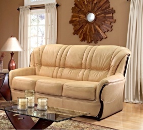 Трехместный  диван-кровать Атланта (натуральная кожа)