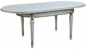 Стол "Милана 10" П313.02 слоновая кость с золочением