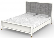 Кровать 160 (с основанием, ткань Verona 04 Cream велюр) "Nevada" ВМФ-1915