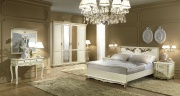 Спальня "Алези-7" слоновая кость с золочением